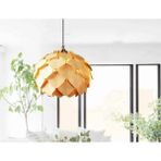 Hü Ma Tasarım ve Aksesuar Dörtgen Modern Tasarım Globe Küre Ahşap Mdf 3D Lazer Kesim Rustik Salon Avize - Akça