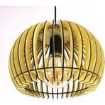 Hü Ma Tasarım ve Aksesuar Modern Tasarım Globe Küre Doğal Ahşap Mdf 3D Lazer Kesim Rustik Salon Avize - 1