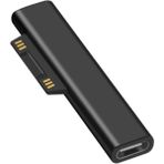 Hua3C C Microsoft Surface Pro 3/4/5/6 Için Type-C Dişi Pd Dönüştürücü USB C Adaptörü (Yurt Dışından) - Siyah