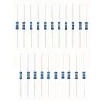 HUABAN 5 adet x 21 Değerler 1 W 1 Watt 0.1 0.2 0.3 0.5 0.12 0,15 0.18 0.22 0.24 0.27 0.33 0.36 0.43 0.47 0.56 0.62 0.62 0.62 0,68 0.75 0,82 0,91 Ohm% 1 Metal Film Direnci