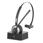 HUAKUA Mikrofonlu Bluetooth kulaklık, tek kulak kamyon şoförü kulaklık, gürültü önleyici kablosuz kulaklık, sessiz fonksiyonlu, net ses, cep telefonları, bilgisayar, dizüstü bilgisayar, ev, ofis için