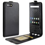 HualuBro BlackBerry KEY2 Kılıf, Premium PU Deri Deri Cep Telefonu Kılıfı Çanta Koruyucu Kılıf Flip Case Cover Kart Yuvalı BlackBerry Key 2 Akıllı Telefon için (Siyah)