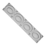 Huamengyuan DIY çok kez bağlı fondan dantel yastık plakası, dekorasyon, yapışkan kalıp, 4 bağlı oval parça