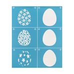 Huamengyuan Serigrafi şablonları, kendin yap, kendinden yapışkanlı, tekrar kullanılabilir, aile teması, ağ transfer şablonu, ev dekorasyonu, el işi, tişört, mobilya, duvar, tebeşir tahtası, mavi, L31