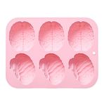 Huamengyuan Silikon kalıp beyin puding kalıbı mini beyin puding kalıbı silikon 3D Cadılar Bayramı temalı silikon kalıp insan beyni silikon kalıp puding kek çikolata buz küpü viski kokteyl için