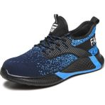 Huang Shoping Iş Sağlığı ve Güvenliği Çelik Burunlu Spor Iş Ayakkabısı (Yurt Dışından) - 48 - Mavi
