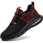 Huang Shoping Iş Sağlığı ve Güvenliği, Ezilme Önleyici, Delinme Önleyici, Çelik Burunlu Spor Iş Ayakkabıları (Yurt Dışından) - 47 - Kırmızı