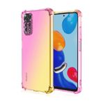 HUANGTAOLI Xiaomi Redmi Not 11S 4G, Hava Yastığı Bırak Koruma Degrade Renk Tampon Telefon Kılıfı