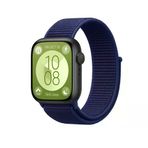 Huawei Fit 4 Hasırlı Cırtcırtlı Kordon (Saat Değildir) - Lacivert-Mürdüm