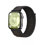 Huawei Fit 4 Hasırlı Cırtcırtlı Kordon (Saat Değildir) - Siyah