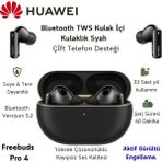 Huawei Freebuds Pro 4 Anc Tws Siyah Kulak Içi Bluetooth Kulaklık + Valkyrie Şarj Edilebilir Ağız Duşu Hediye - AĞIZ DUŞU HEDİYE