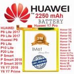 Huawei Hb366481ecw 2250 Mah Batarya Pil Honor Y7 Pro P8 P8i P8 Lite P10 Lite P20 P20 Lite