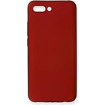Huawei Honor 10 Uyumlu Sert Rubber Silikon Rubber Kılıf (Kırmızı)