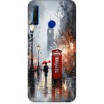 Huawei Honor 20 Lite Uyumlu Kırmızı Telefon Desenli Silikon Kılıf