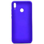 Huawei Honor 8x Kılıf Soft ve Pürüzsüz Yüzeyli Ipeksi Silikon Kapak - Saks Mavi