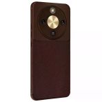 Huawei Honor Magic 8 Lite Auto Fus Karbon Kapak - Kahverengi
