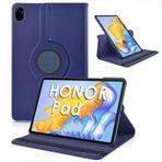 Huawei Honor Pad 10 12.1" Uyumlu Standlı 360° Yatay Dikey Dönebilen Deri Tablet Kılıfı Lacivert