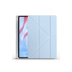 Huawei Honor Pad X9 11.5' Uyumlu Kılıf Zore Tri Folding Kalem Bölmeli Standlı Kılıf, Mavi