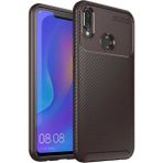 Huawei Honor Play Kılıf Karbon Görünümlü Silikon Zipax-Zr-Negro