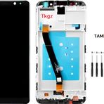 Huawei Mate 10 Lite Uyumlu Lcd Ekran Dokunmatik Servis Orijinali Çıtalı Siyah + Tamir Seti