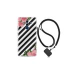 Huawei Mate 10 Pro ile Uyumlu Kılıf Desenli Silikon Boyun Askılı Strip Flowers 2 1409
