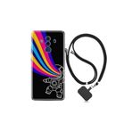 Huawei Mate 10 Pro ile Uyumlu Kılıf Silikon Desen Boyun Askılı Colorful Astronot 1727
