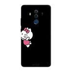 Huawei Mate 10 Pro İle Uyumlu Siyah Charm Duo Desenli Silikon Kılıf