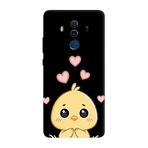 Huawei Mate 10 Pro İle Uyumlu Siyah Chick Love Desenli Silikon Kılıf
