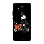 Huawei Mate 10 Pro İle Uyumlu Siyah Cool Rider Desenli Silikon Kılıf