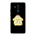 Huawei Mate 10 Pro İle Uyumlu Siyah Egg Pup Desenli Silikon Kılıf