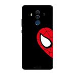 Huawei Mate 10 Pro İle Uyumlu Siyah Heart Spider-Man Desenli Silikon Kılıf