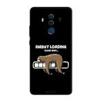 Huawei Mate 10 Pro İle Uyumlu Siyah Nap Mod Desenli Silikon Kılıf