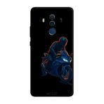 Huawei Mate 10 Pro İle Uyumlu Siyah Night Rider Desenli Silikon Kılıf