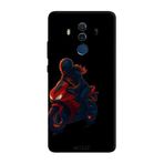 Huawei Mate 10 Pro İle Uyumlu Siyah Red Rider Desenli Silikon Kılıf