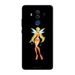 Huawei Mate 10 Pro İle Uyumlu Siyah Sun Fairy Desenli Silikon Kılıf