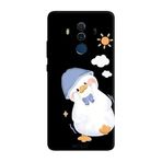 Huawei Mate 10 Pro İle Uyumlu Siyah Sunny Duck Desenli Silikon Kılıf