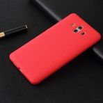 Huawei Mate 10 Uyumlu Sert Rubber Silikon Kılıf (Kırmızı)