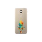 Huawei Mate 20 Lite ile uyumlu Splash ahtapot tasarımlı şeffaf silikon kılıf