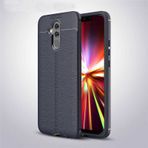 Huawei Mate 20 Lite Kılıf Focus Derili Kamera Korumalı Silikon Kılıf