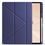 Huawei MatePad 12X Kılıf 12 inç Kalem Bölmeli Silikon Tablet Kılıfı Lacivert