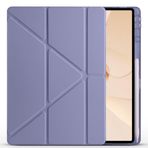 Huawei MatePad 12X Kılıf 12 inç Kalem Bölmeli Silikon Tablet Kılıfı Mor