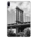 Huawei MatePad Pro 10.8" ile Uyumlu Desenli Silikon Kılıf, Brooklyn Köprüsü, Çok Renkli avonm-v-cvr459177