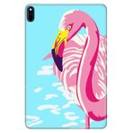 Huawei MatePad Pro 10.8" ile Uyumlu Desenli Silikon Kılıf, Flamingo, UV Baskılı avonm-v-cvr459207