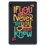 Huawei MatePad Pro 10.8" ile Uyumlu Desenli Silikon Tablet Kılıfı, UV Baskılı, Çok Renkli avonm-v-cvr459195