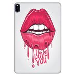 Huawei MatePad Pro 10.8" ile Uyumlu Desenli Silikon Tablet Kılıfı, UV Baskılı, I Love You, Çok Renkli avonm-v-cvr459228