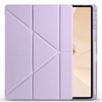 Huawei MatePad Pro 12.2 2025 ile Uyumlu Üçgen Kalem Bölümlü Standlı Uyku Modlu Akıllı Kılıfı (Lila)