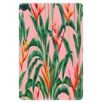Huawei MatePad T10S ile Uyumlu 10.1" Tablet Kılıfı, Desenli Silikon, Cennet Çiçekleri, Çok Renkli avonm-v-cvr459779