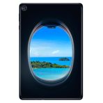 Huawei MatePad T10S ile Uyumlu 10.1" Tablet Kılıfı, Desenli Silikon, Uçaktan Bakış avonm-v-cvr459935
