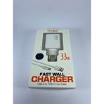 Huawei Matex6 Uyumlu Mobix 33 Watt Fast Wall Charger ( Hızlı Turbo Saliseli Şarj ) - Beyaz