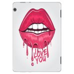 Huawei MediaPad T5 10.1" ile Uyumlu Desenli Silikon Tablet Kılıfı, I Love U, Çok Renkli avonm-v-cvr460223